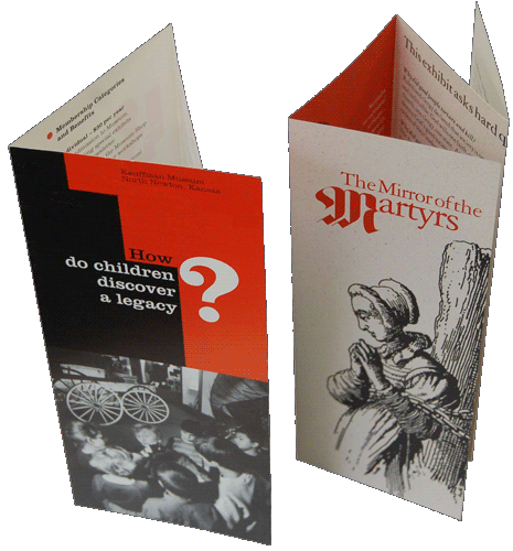 Brochures designed for Kauffman Museum